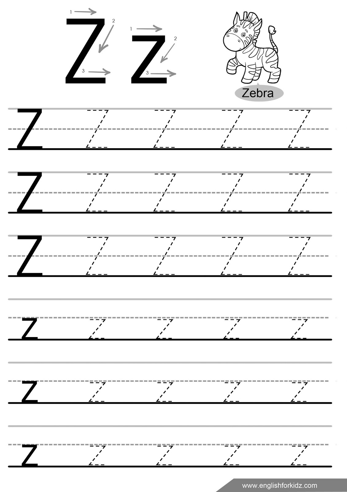 English For Kids Step By Step Letter Tracing Worksheets Letters English For Kids Step By Step Letter Tracing Worksheets Letters
