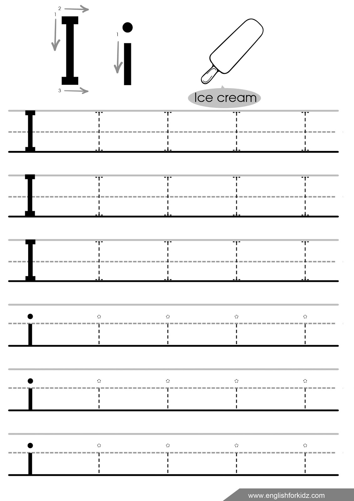 English For Kids Step By Step Letter Tracing Worksheets Letters 