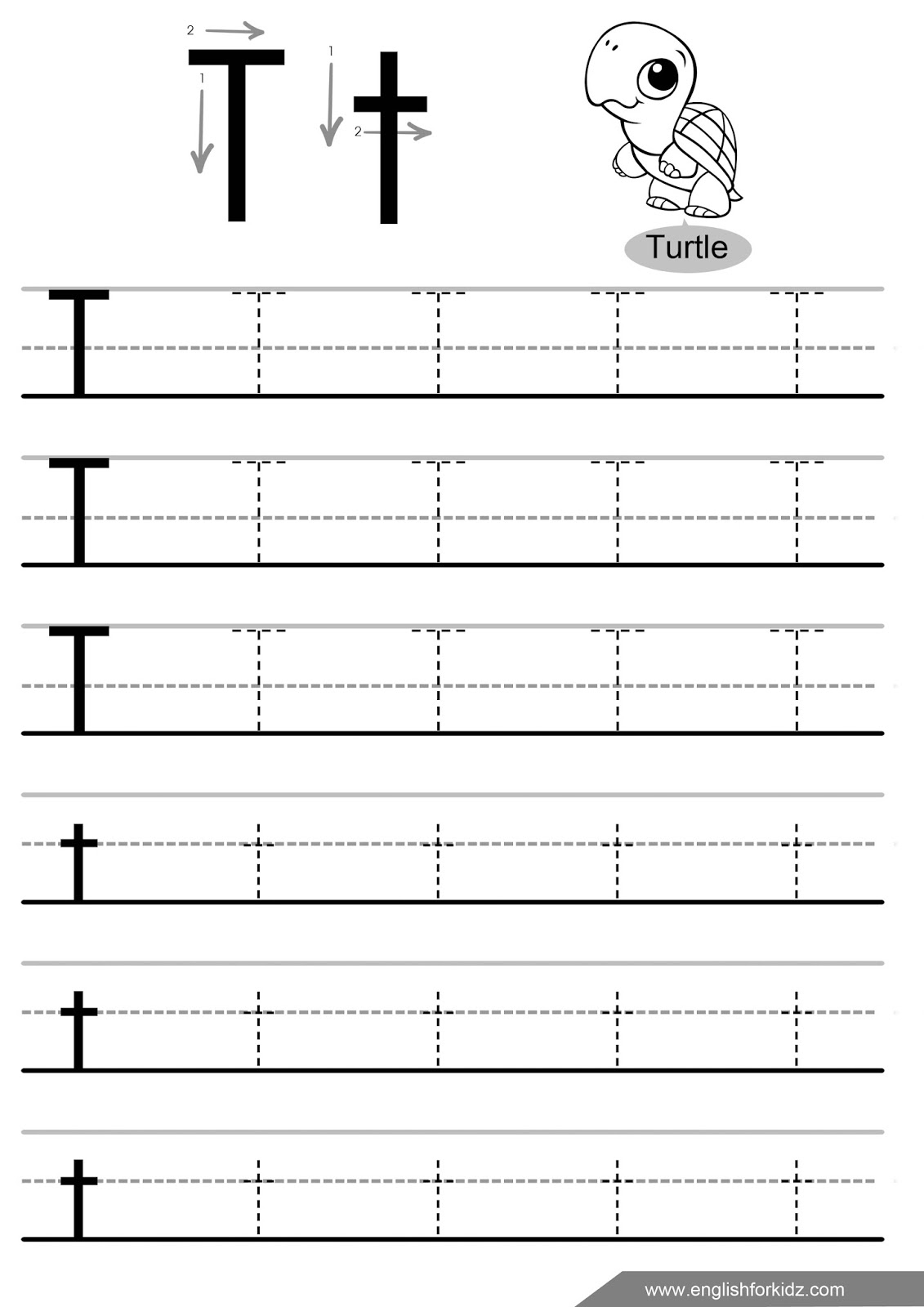 English For Kids Step By Step Letter Tracing Worksheets Letters 