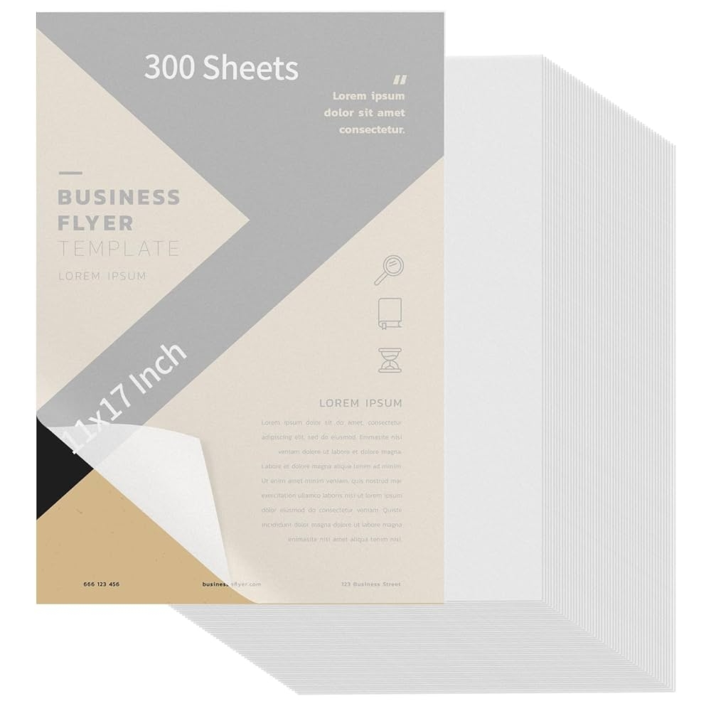 Extra Large Tracing Paper 100 Sheet Vellum Paper Pack 11x17 