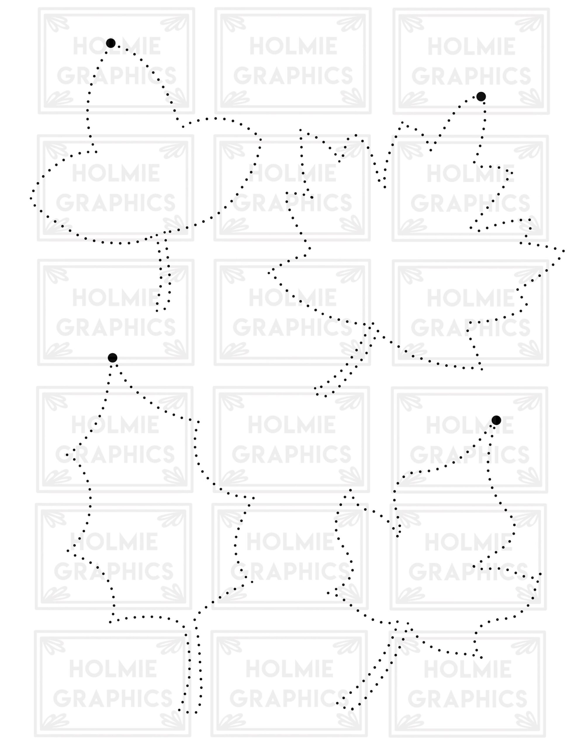 Fall Leaf Tracing Worksheet Preschool Activity PDF Etsy
