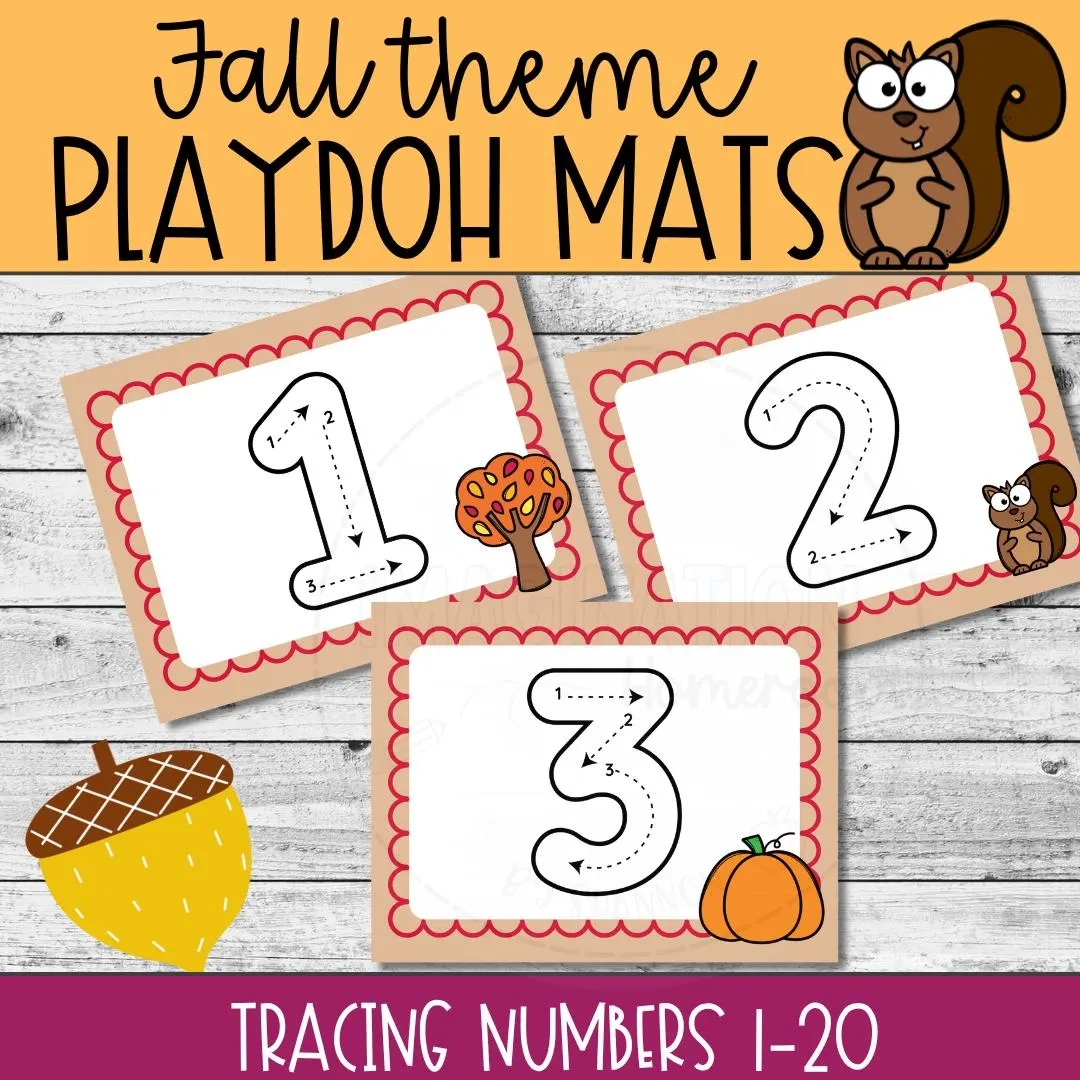 Fall Number Tracing Worksheets Numbers 1 20 Preschool Fall Number Tracing Worksheets Numbers 1 20 Preschool