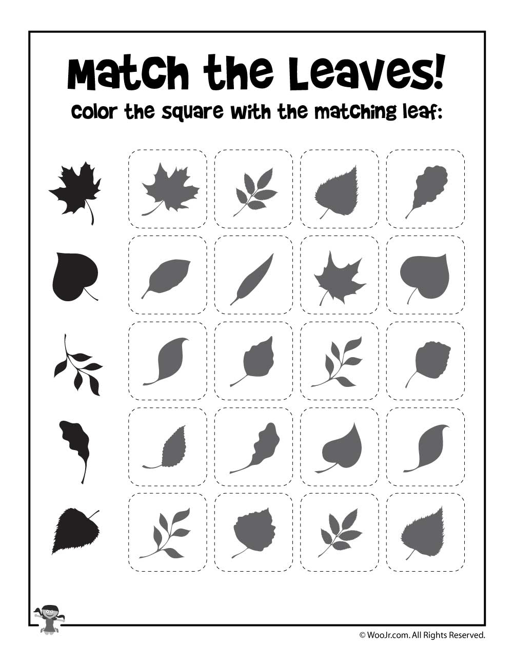 Fall Preschool Worksheets For Tracing Matching And Cutting 