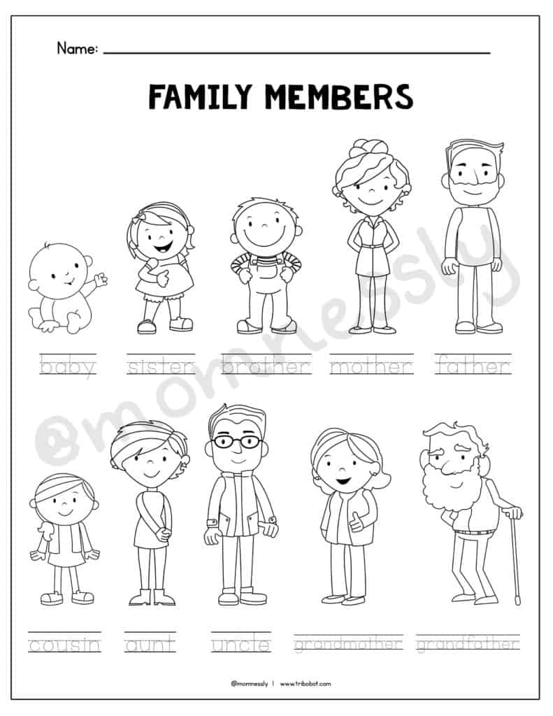 Family Tracing Worksheet