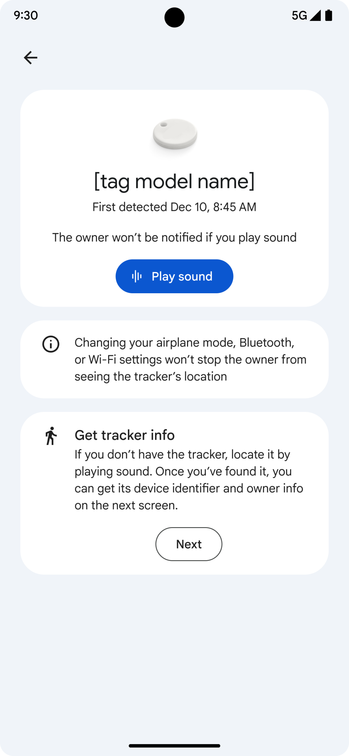 Find Unknown Trackers Android Help