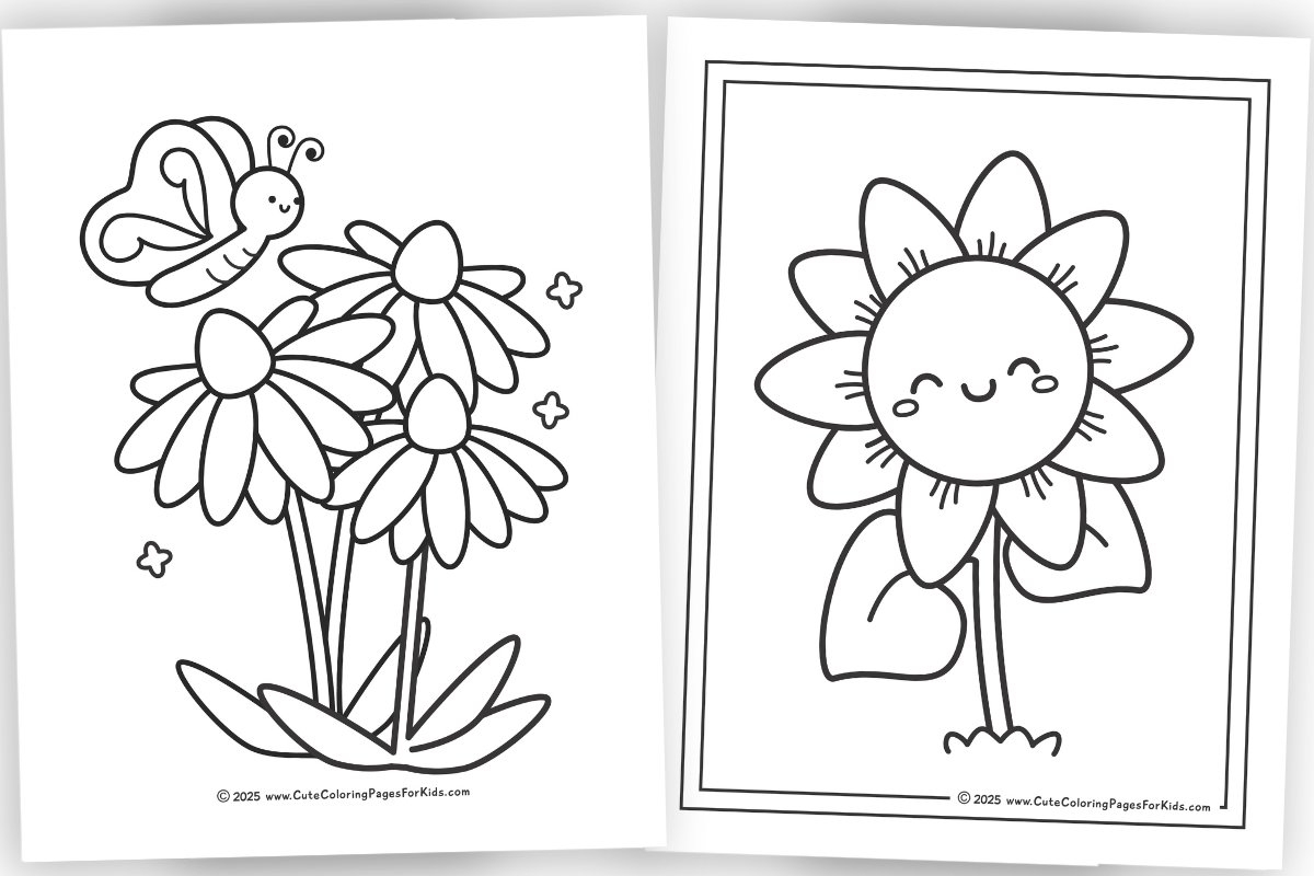 Flower Tracing Worksheets