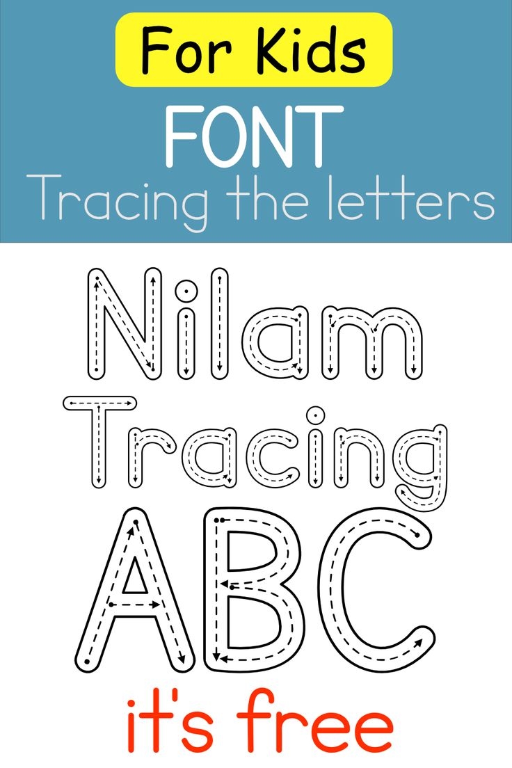 Font For Kids Tracing