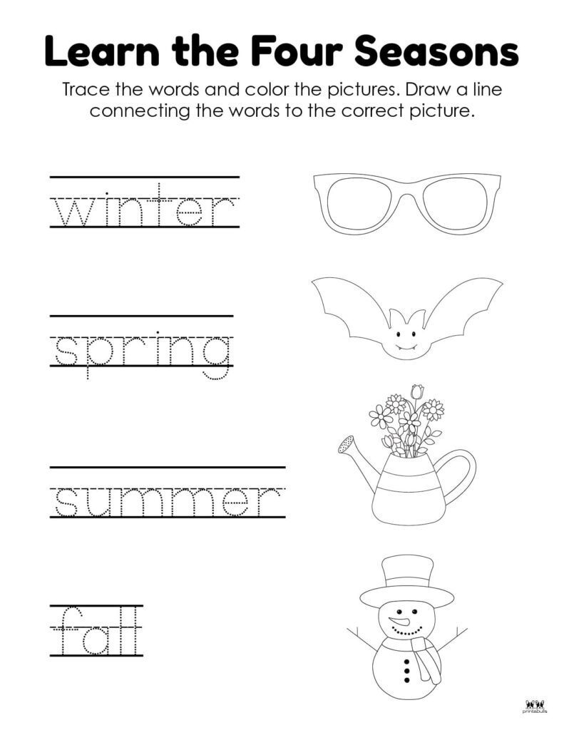Four Seasons Worksheets amp Printables 51 Pages Printabulls