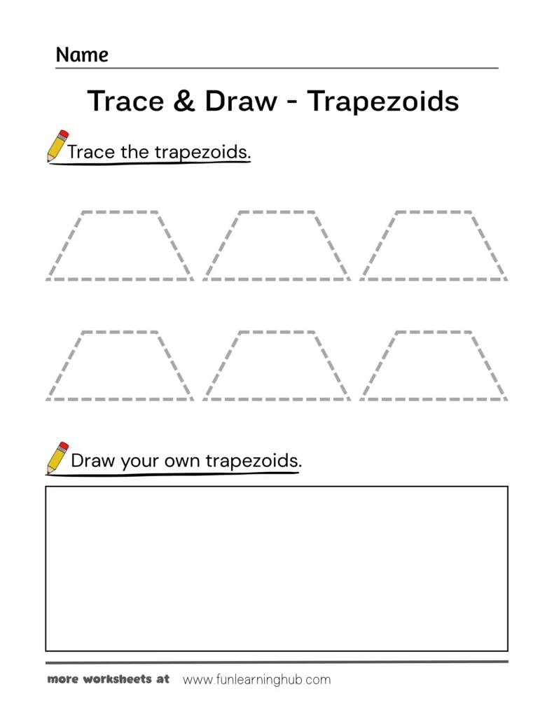 Free 2D Shapes Tracing amp Coloring Worksheets For Preschool Free 2D Shapes Tracing amp Coloring Worksheets For Preschool