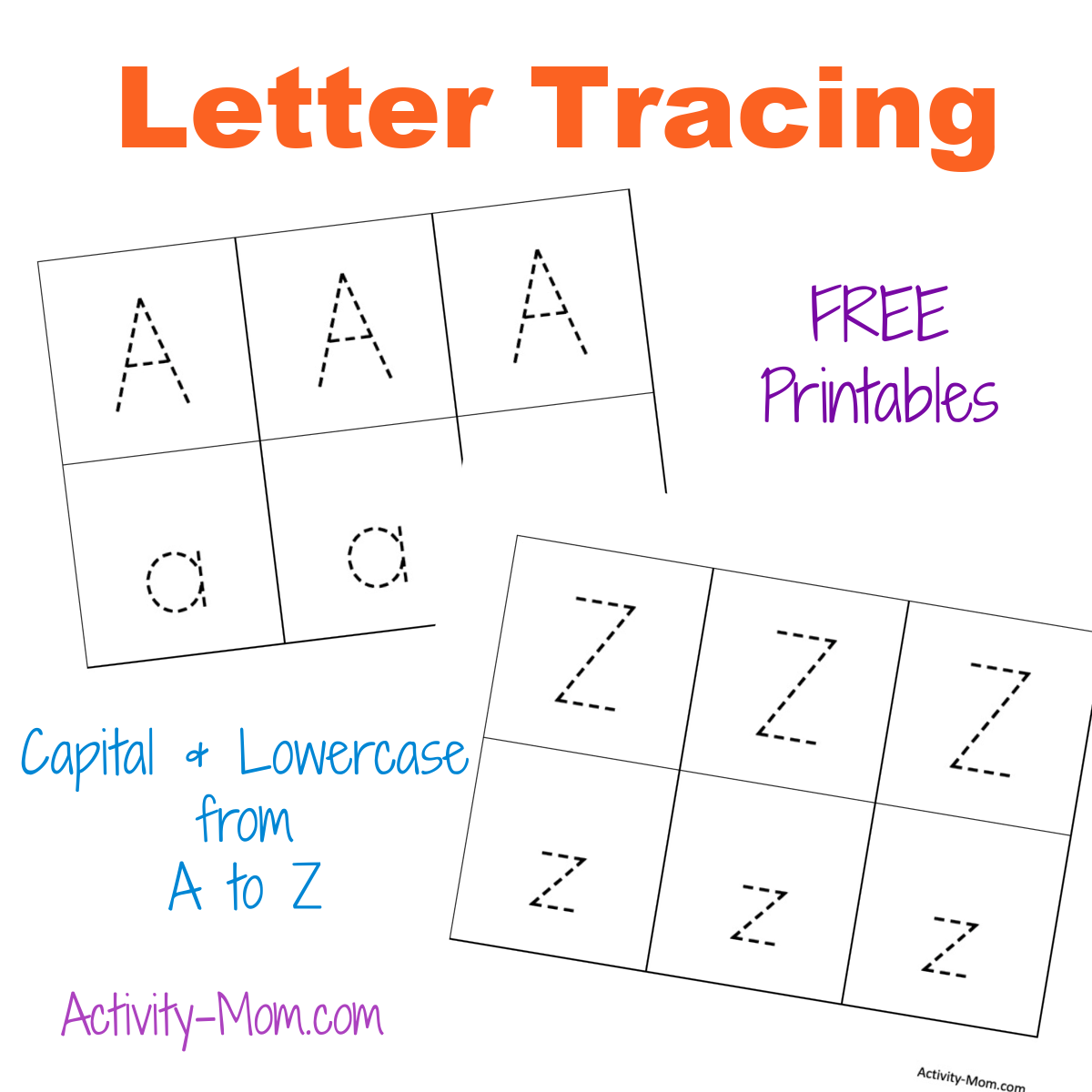 Free Tracing Alphabet Worksheets For Preschoolers