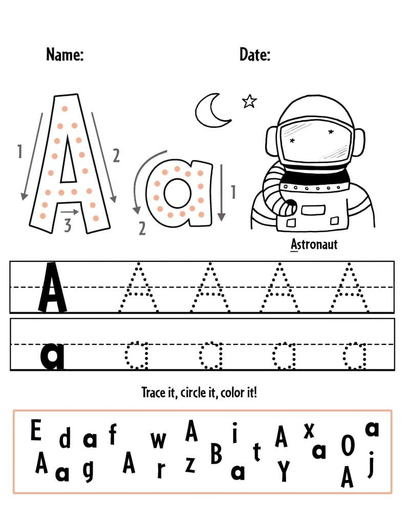 Free Alphabet Worksheets For Preschool A Z Printable ABC 