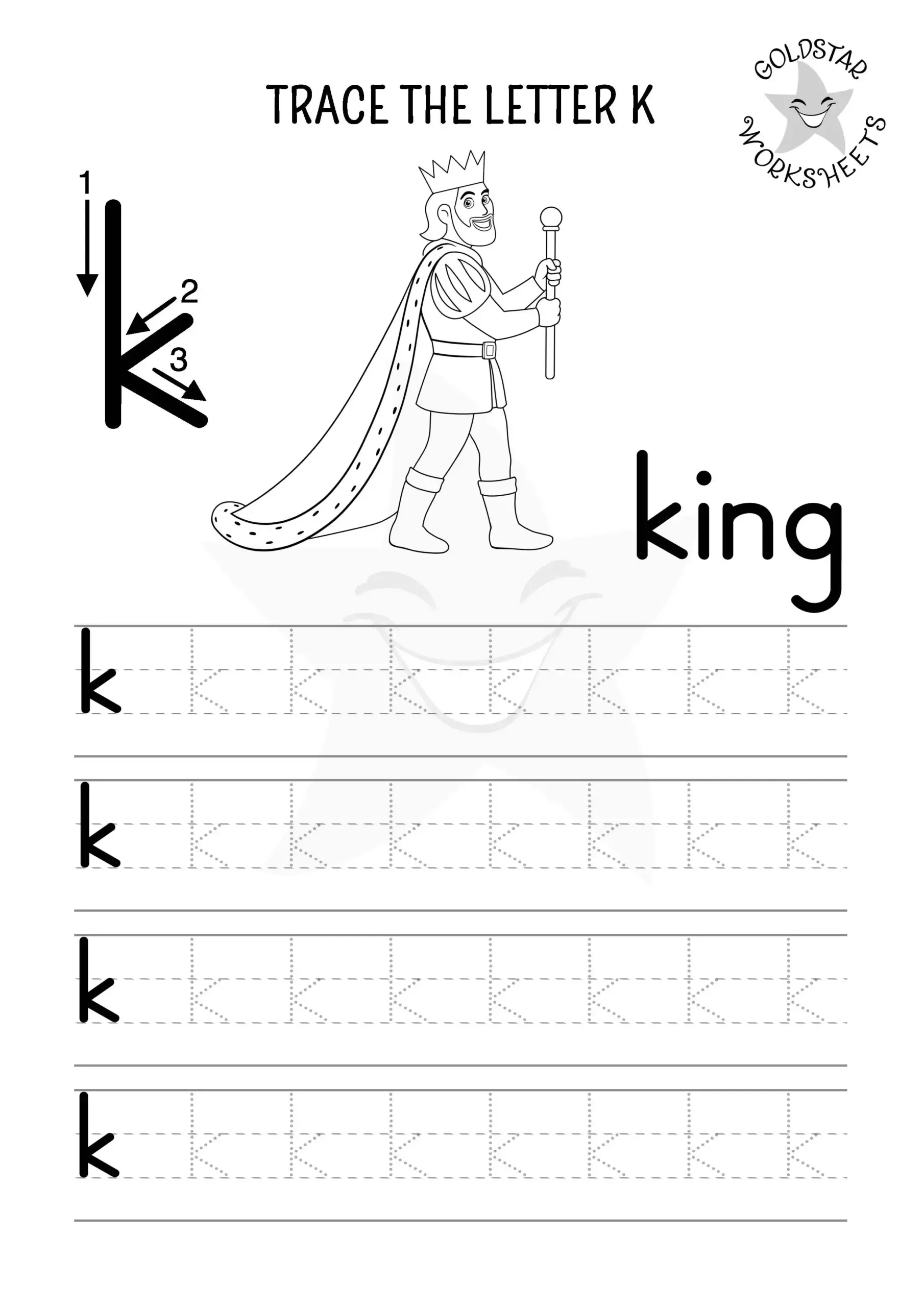 Free And Fun Letter K Tracing Worksheets Koalas Kings amp More 