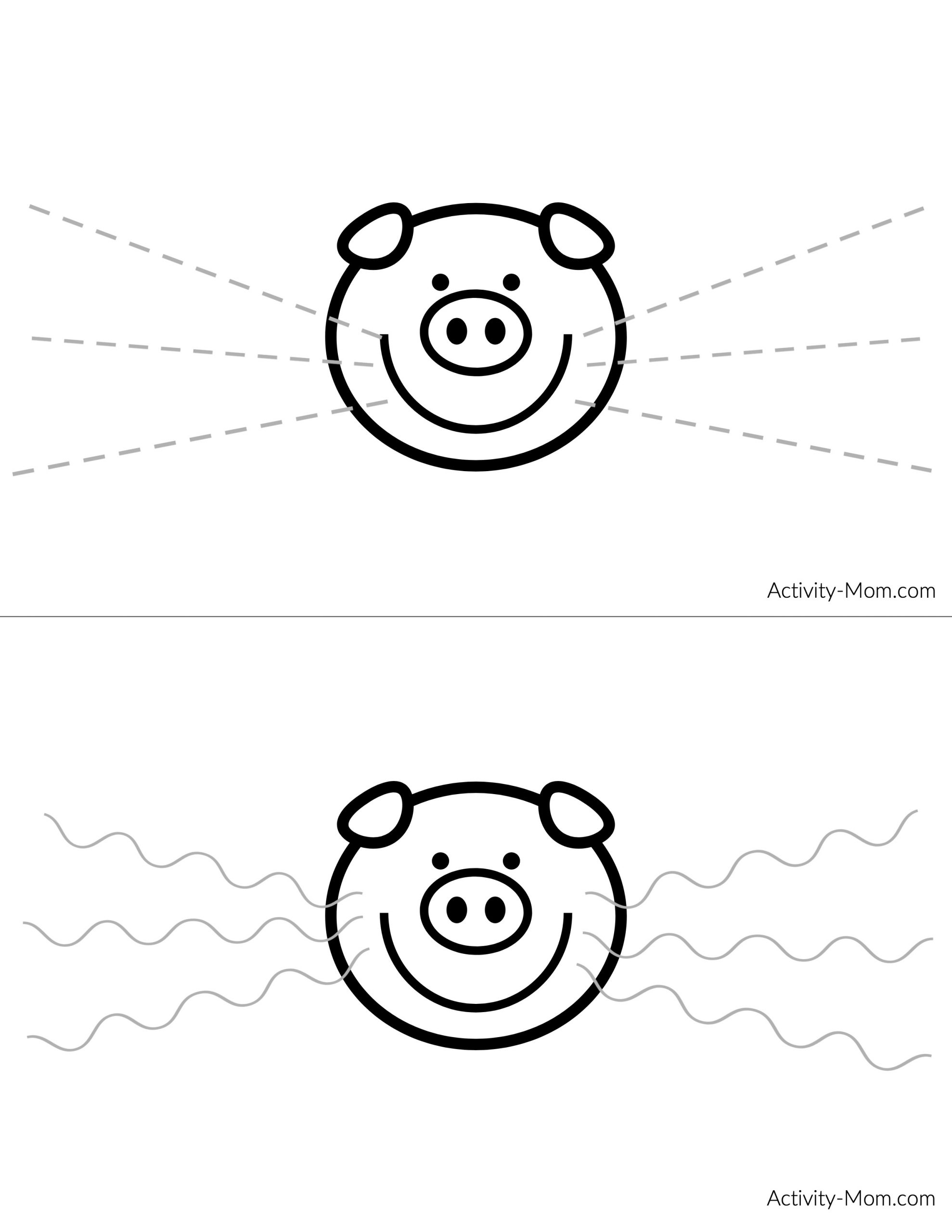 Preschool Animal Tracing Worksheets