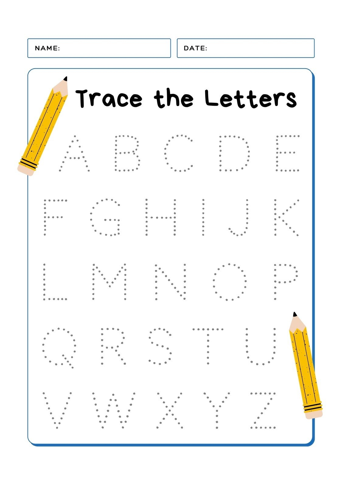 Create Your Own Letter Tracing Worksheets Create Your Own Letter Tracing Worksheets