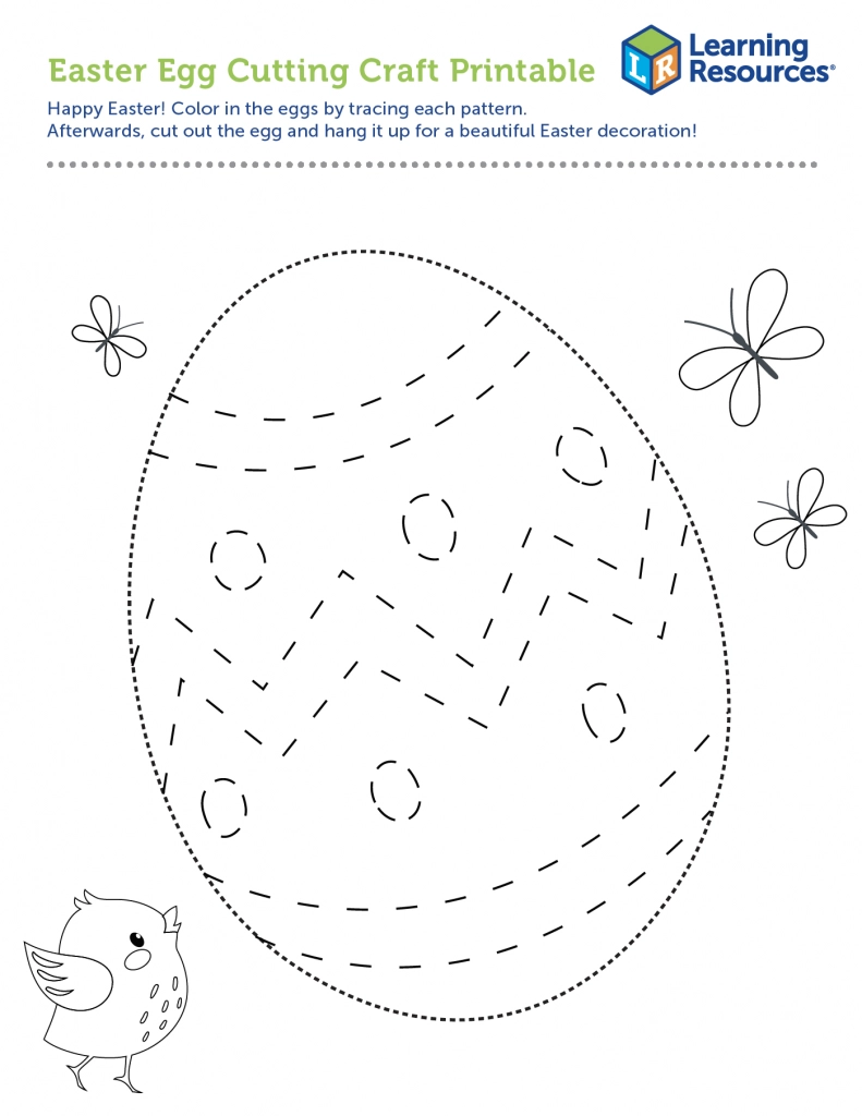 Free Easter Egg Tracing Printable Learning Resources