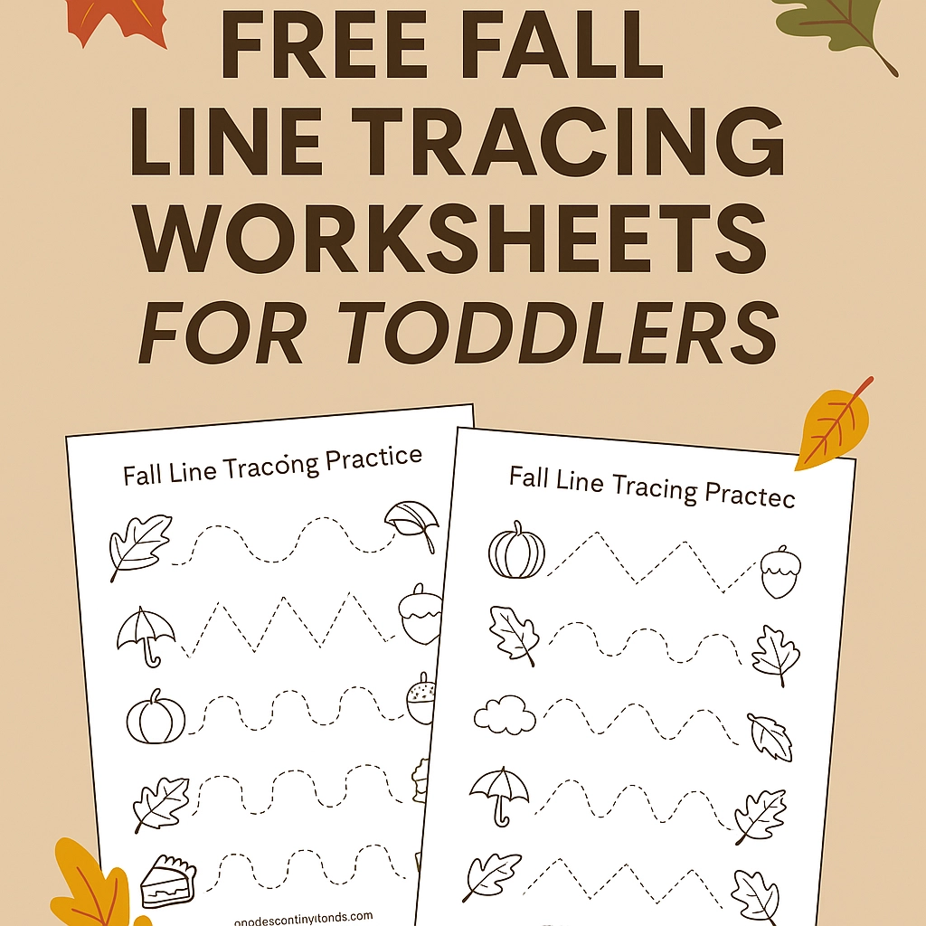 Free Fall Line Tracing Worksheets For Toddlers PDF Free Fall Line Tracing Worksheets For Toddlers PDF