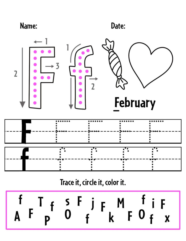 FREE February Worksheets For Preschool The Hollydog Blog