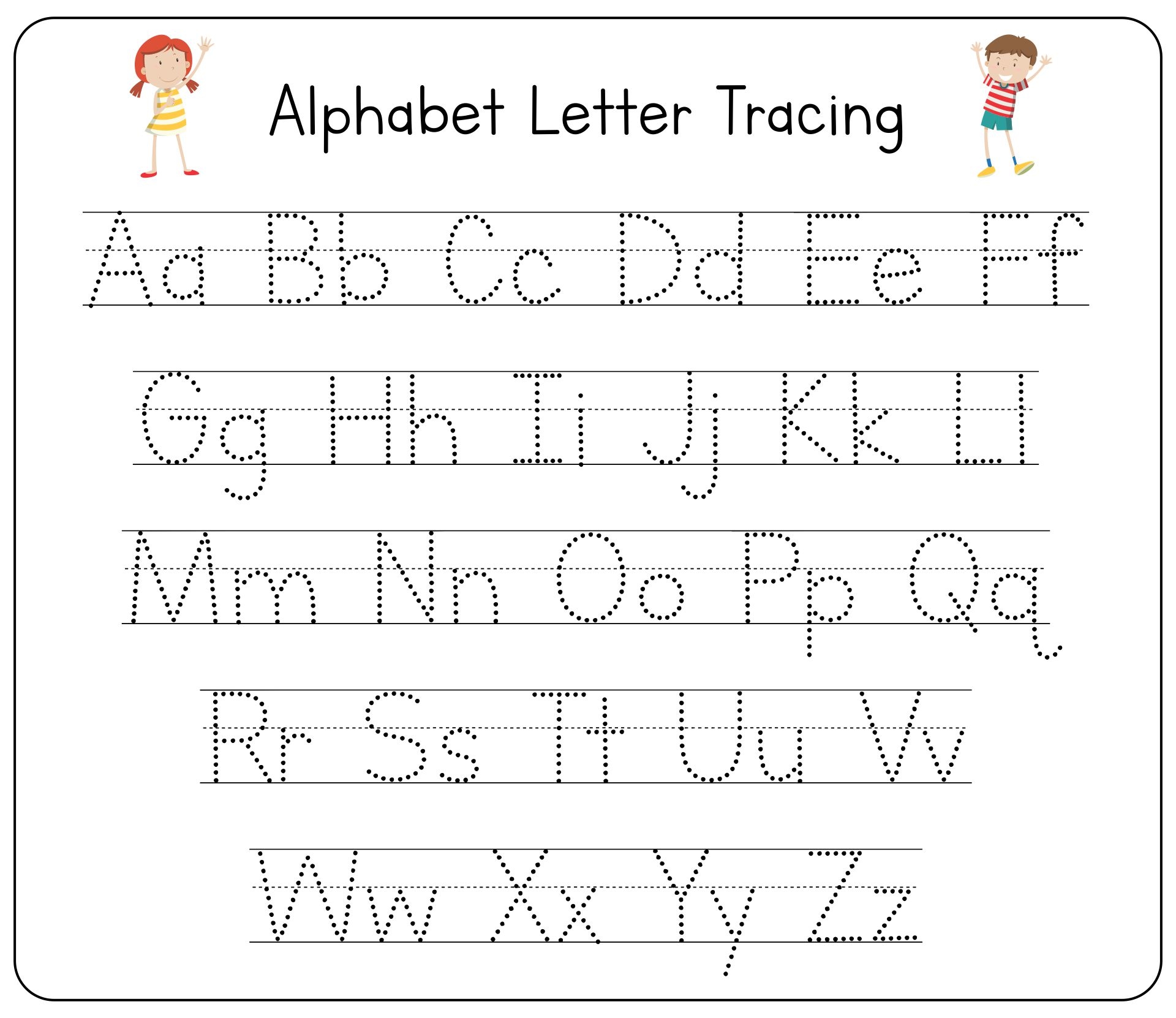  FREE Free Printable Preschool Worksheets Tracing Letters 