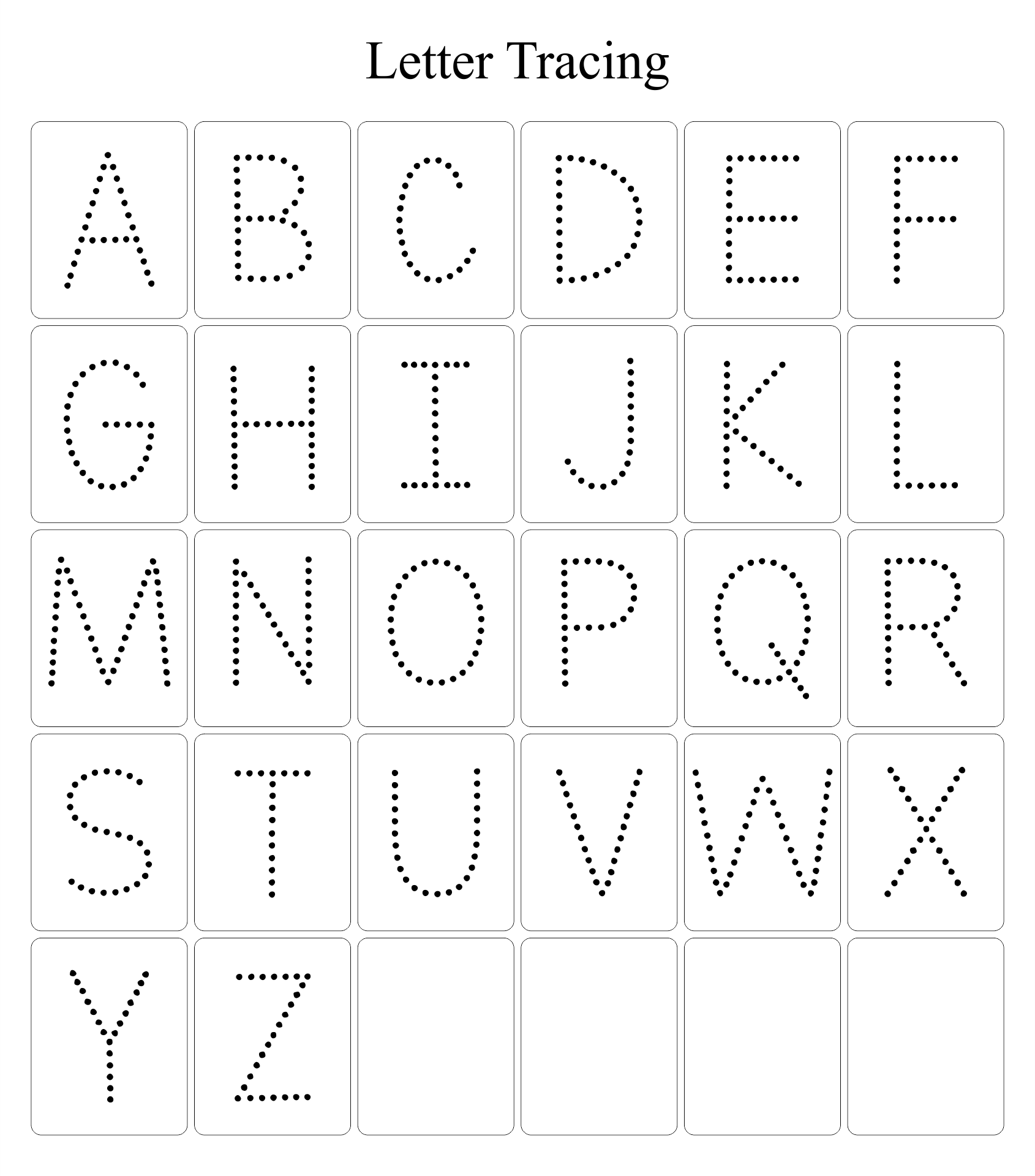 Free Large Printable Tracing Letters Download Free Large 