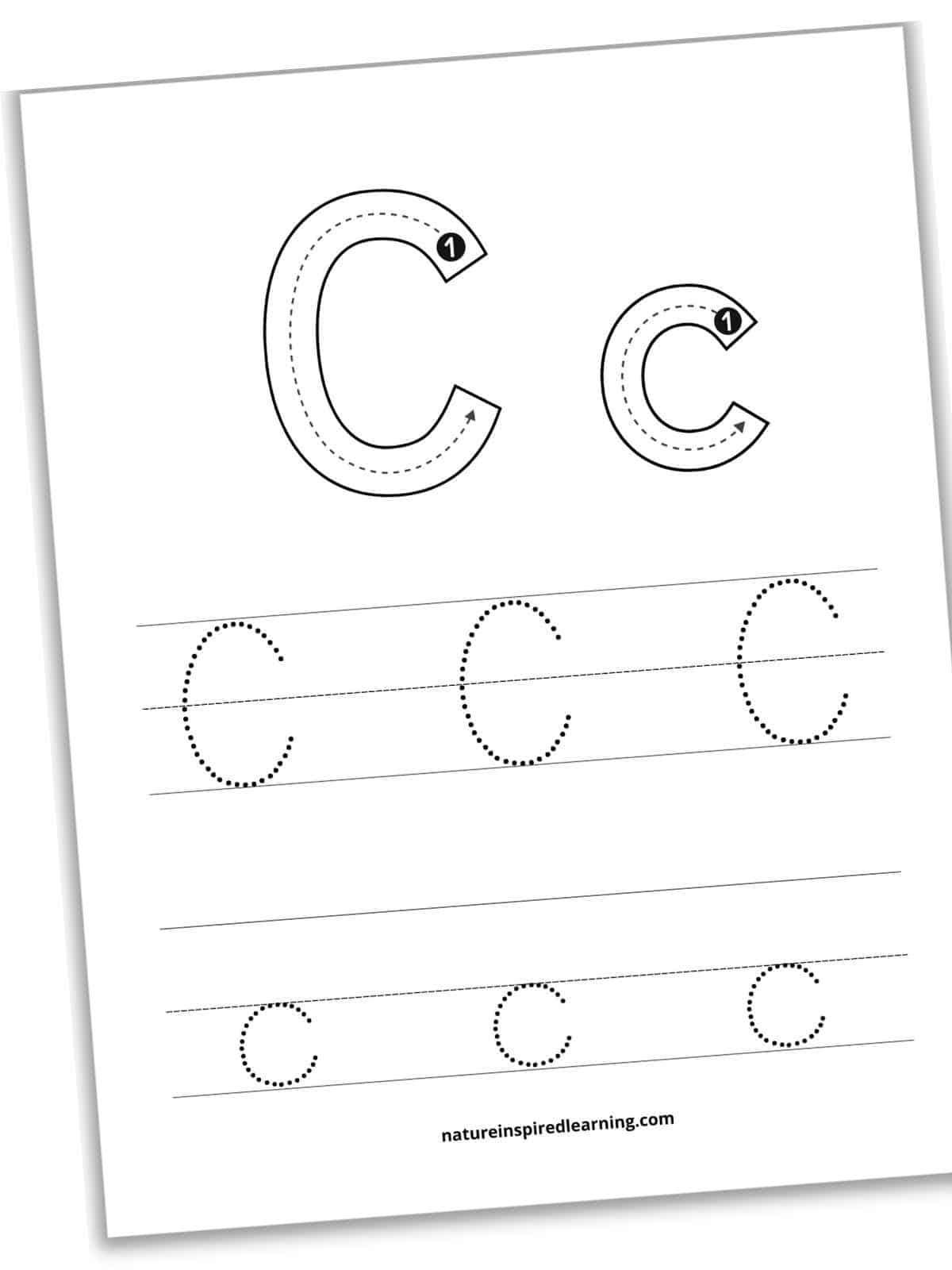 Capital C Tracing Worksheet Capital C Tracing Worksheet