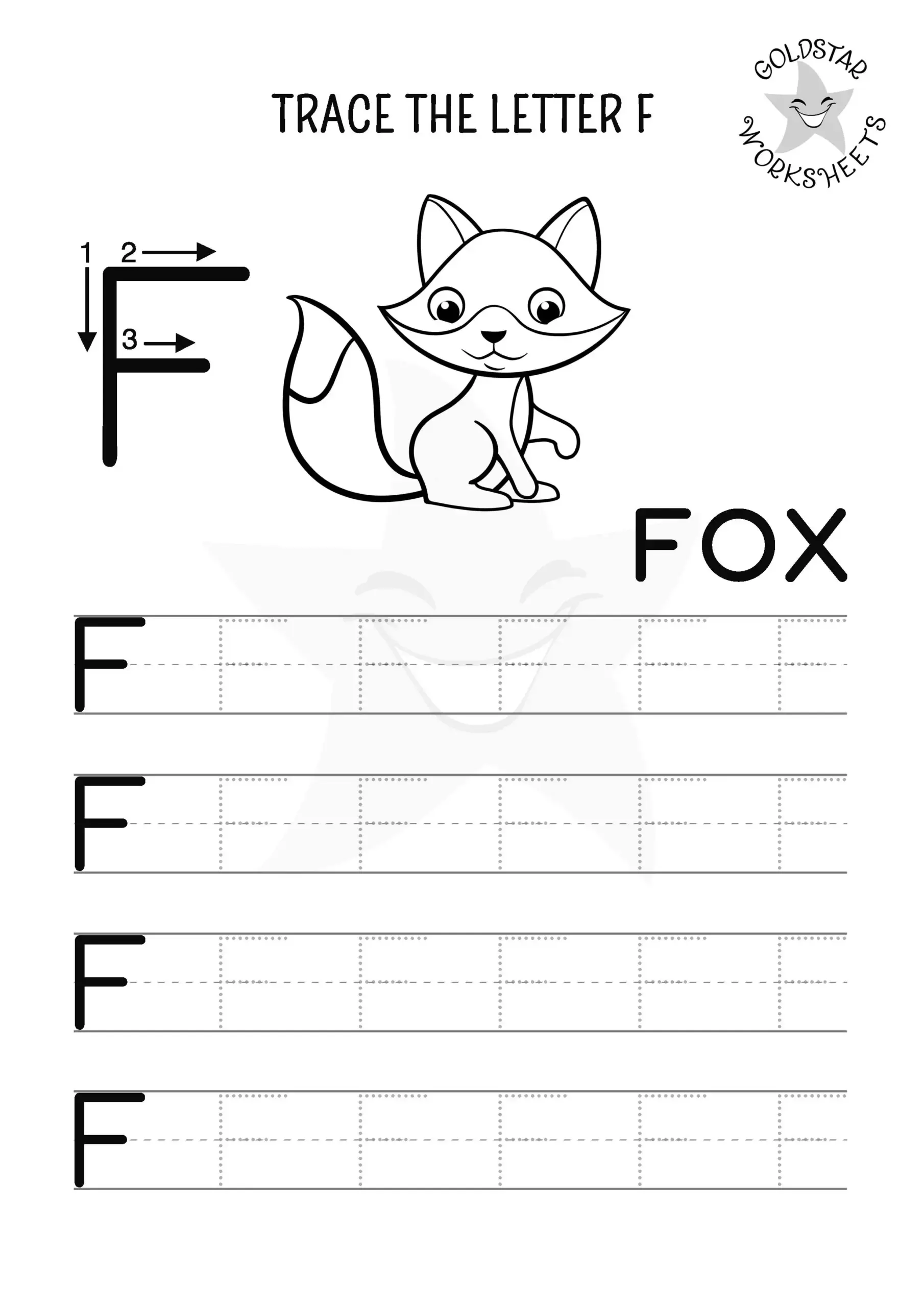 Free Letter F Tracing Worksheets Fun Animal Designs Kids Love 