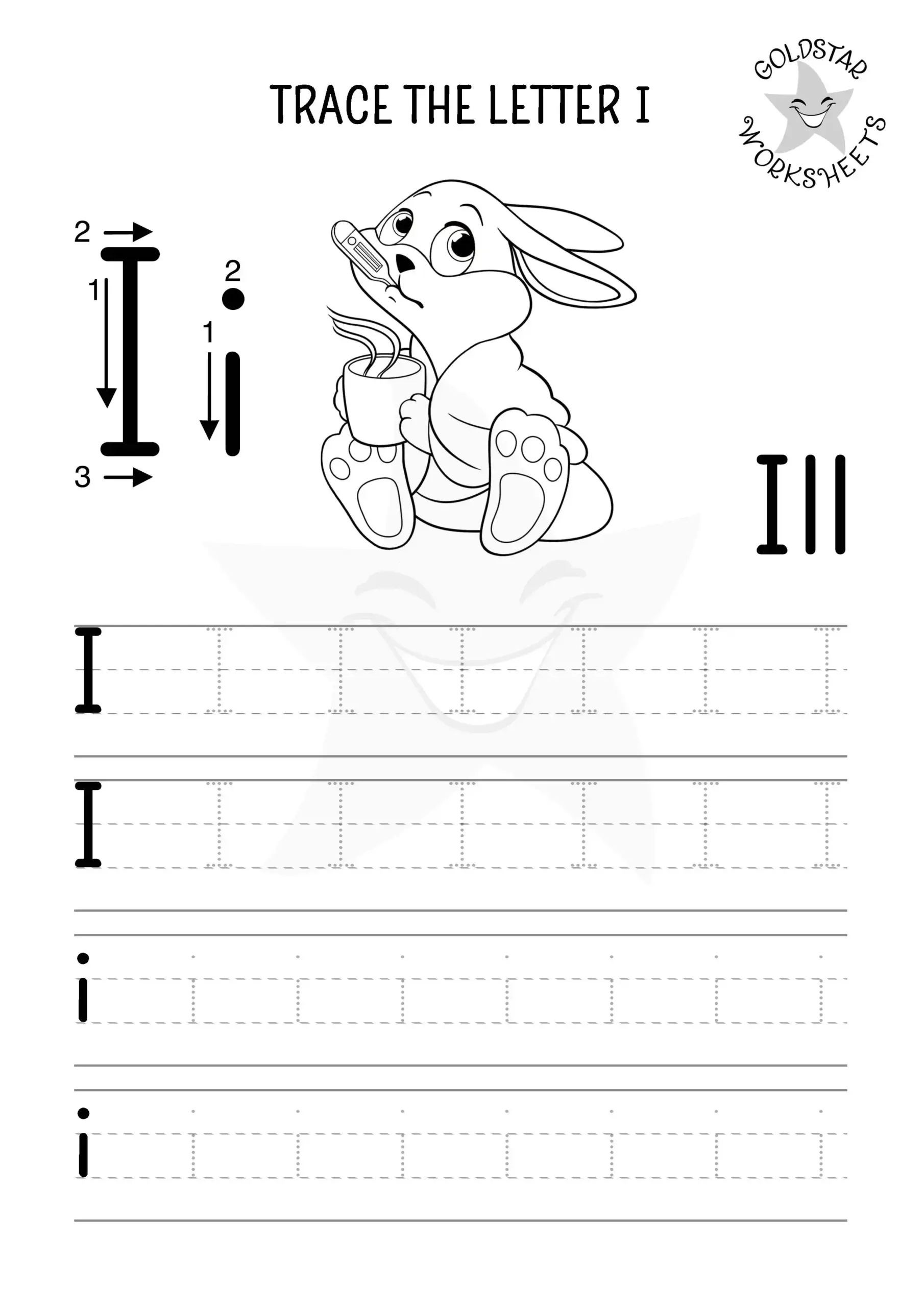 Free Letter I Tracing Worksheets