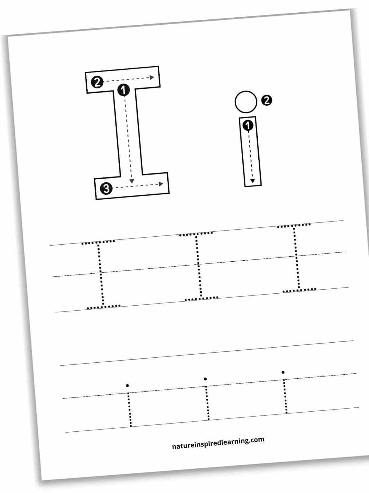 I Tracing Worksheet