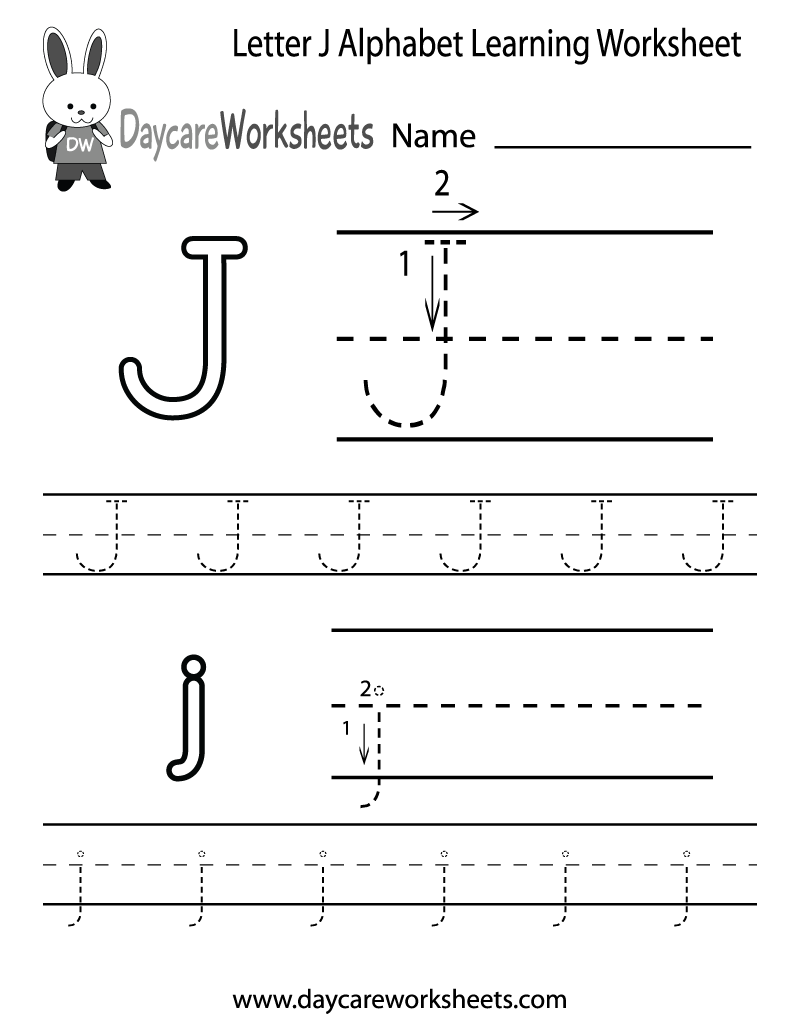 Tracing Letter J Worksheets For Kindergarten Tracing Letter J Worksheets For Kindergarten