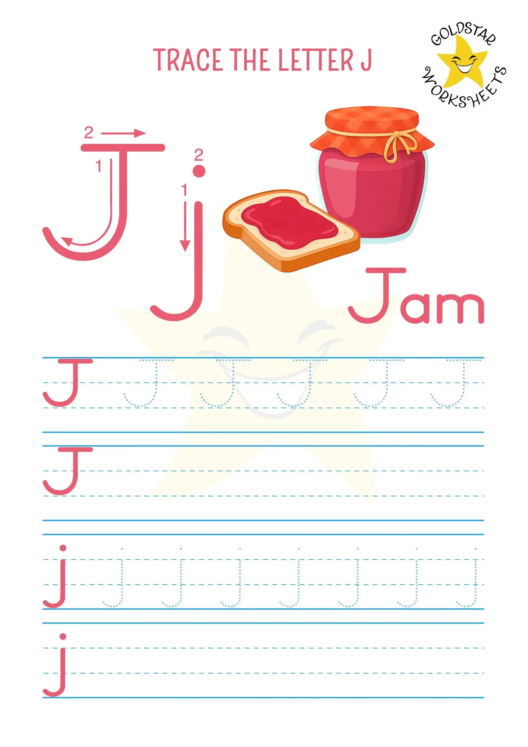 Free Letter J Tracing Worksheets Fun amp Educational For Kids 