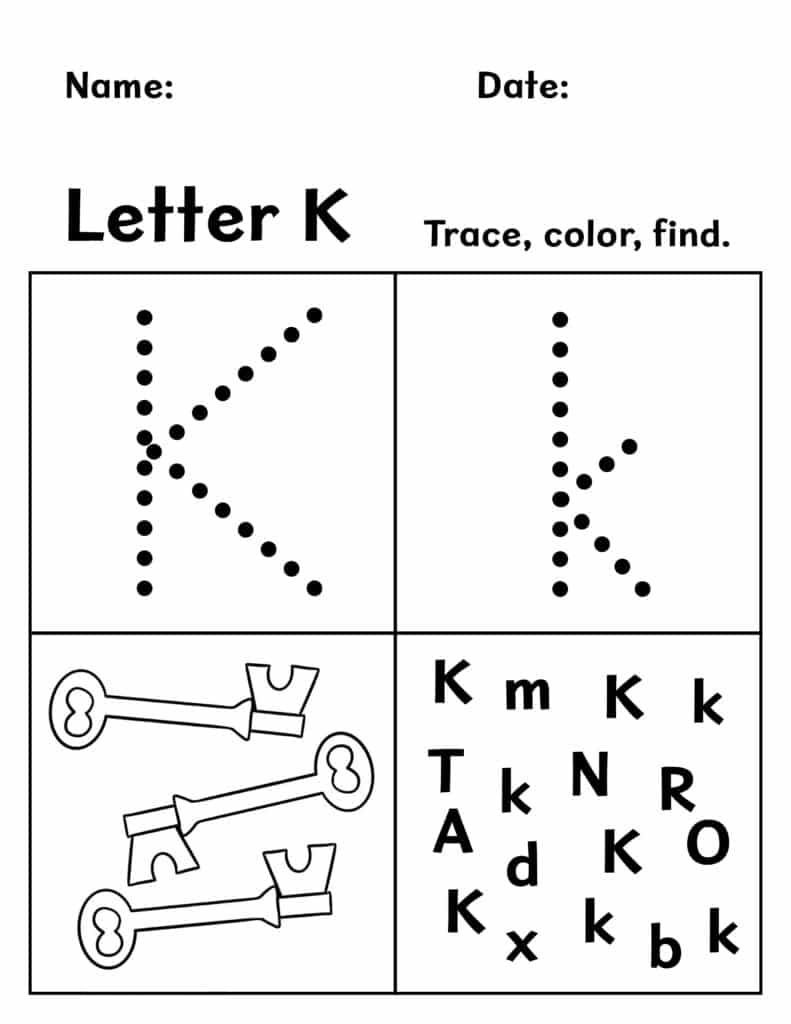 FREE Letter K Worksheets For Preschool The Hollydog Blog FREE Letter K Worksheets For Preschool The Hollydog Blog
