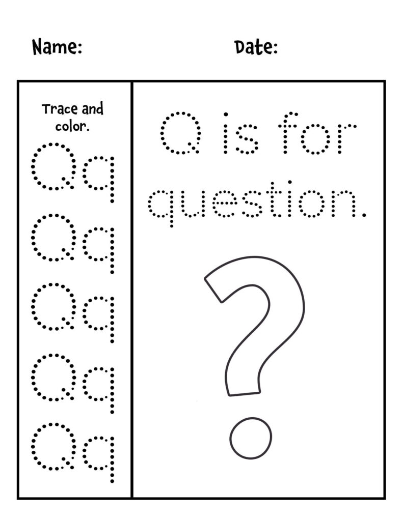 FREE Letter Q Worksheets For Preschool The Hollydog Blog FREE Letter Q Worksheets For Preschool The Hollydog Blog