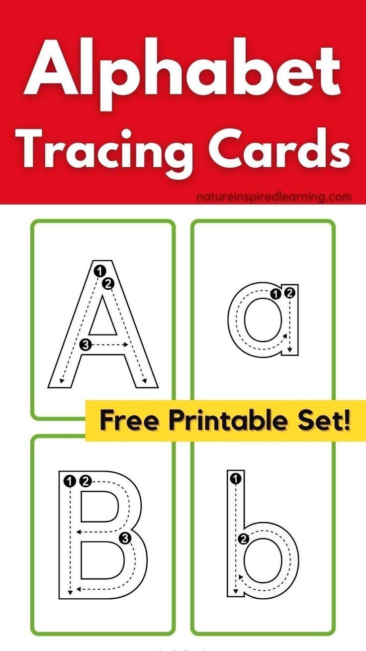 Free Letter Tracing Cards