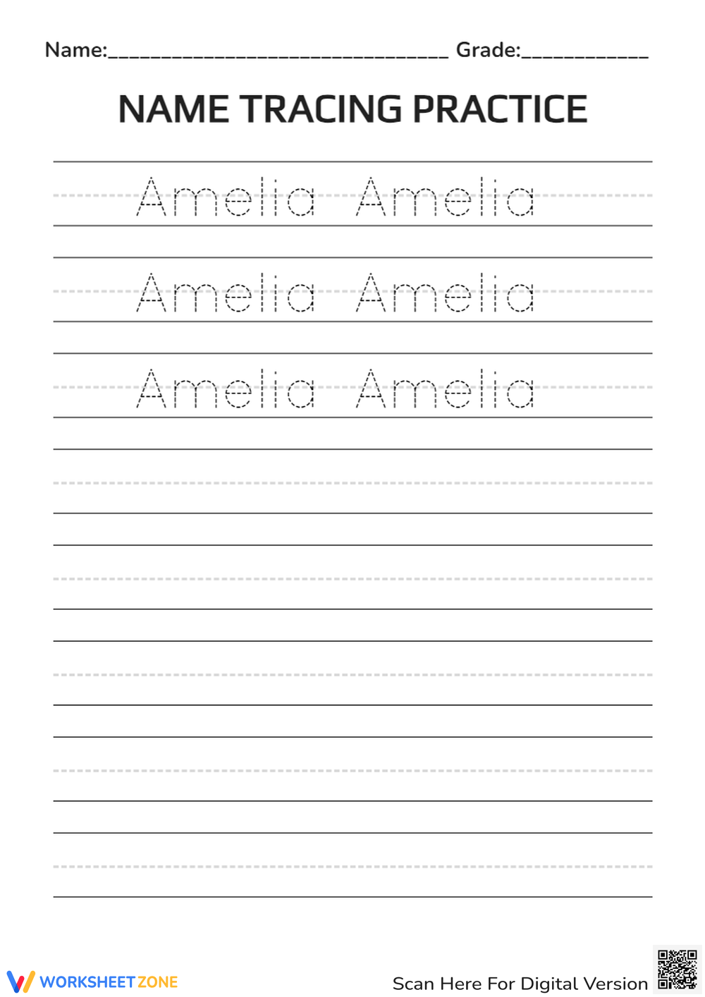 Free Name Tracing Generator Create Name Tracing Worksheets
