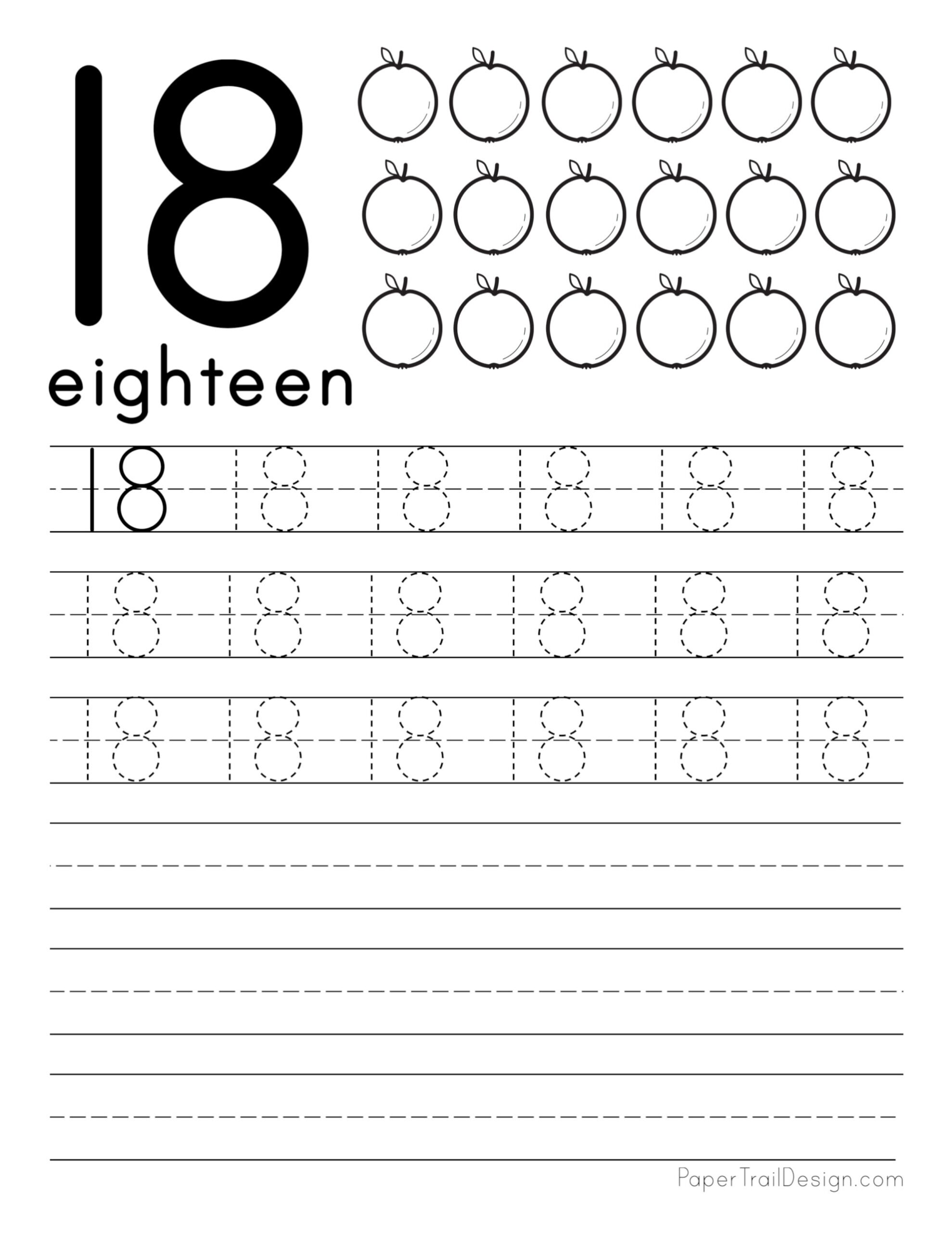 Free Number Tracing Worksheets Paper Trail Design Worksheets 