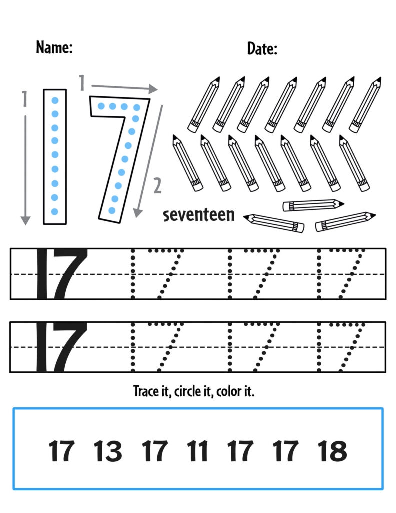 Tracing Number 17