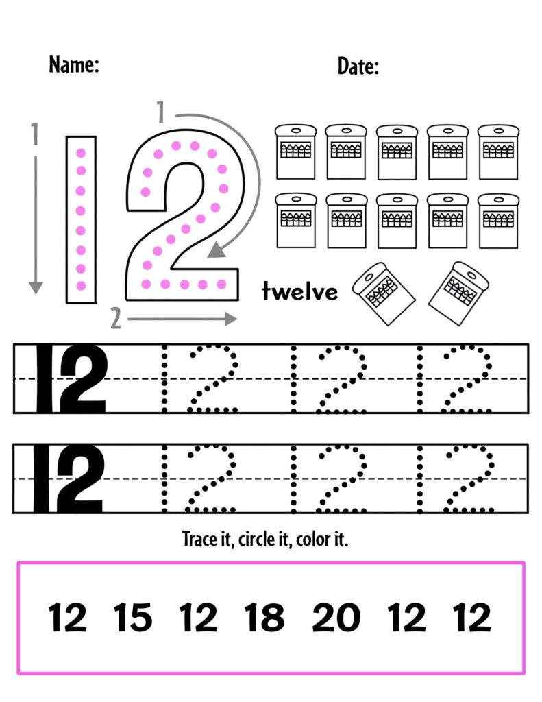 Fun Number Tracing Worksheets
