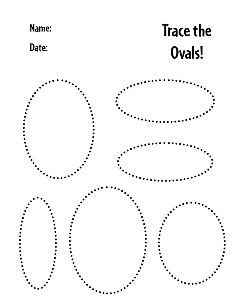 Free Oval Worksheets For Preschool The Hollydog Blog