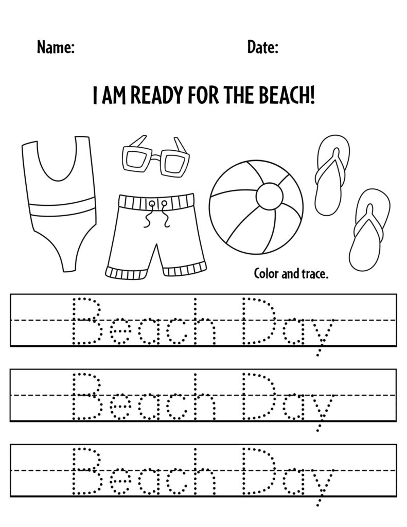 Free Preschool Beach Printables And Activities The Hollydog Blog Free Preschool Beach Printables And Activities The Hollydog Blog