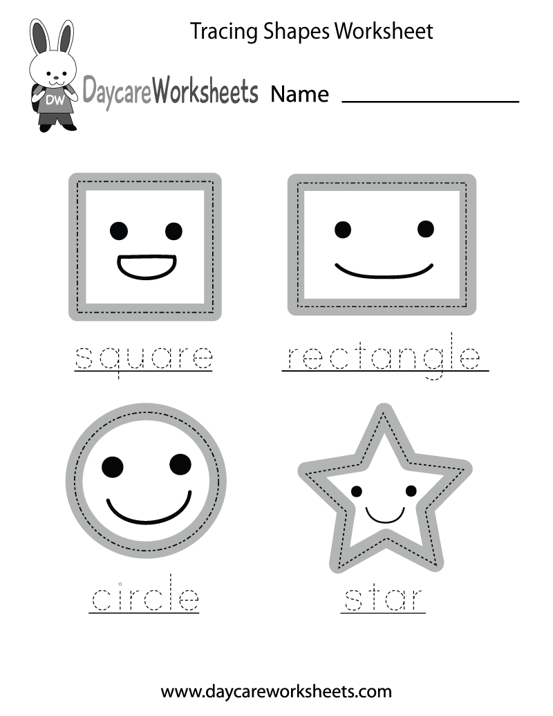 Free Preschool Tracing Printables