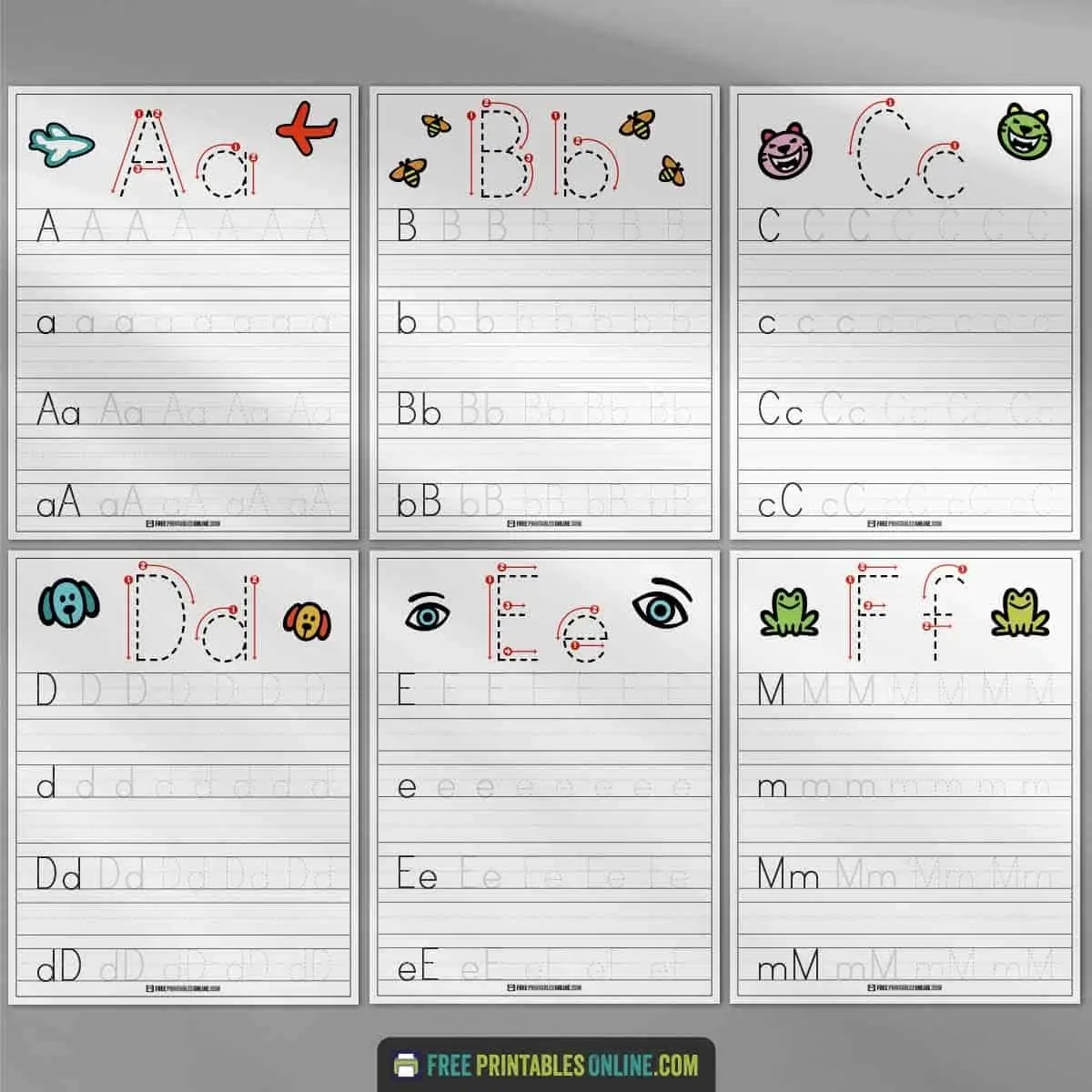 Single Letter Tracing Worksheets