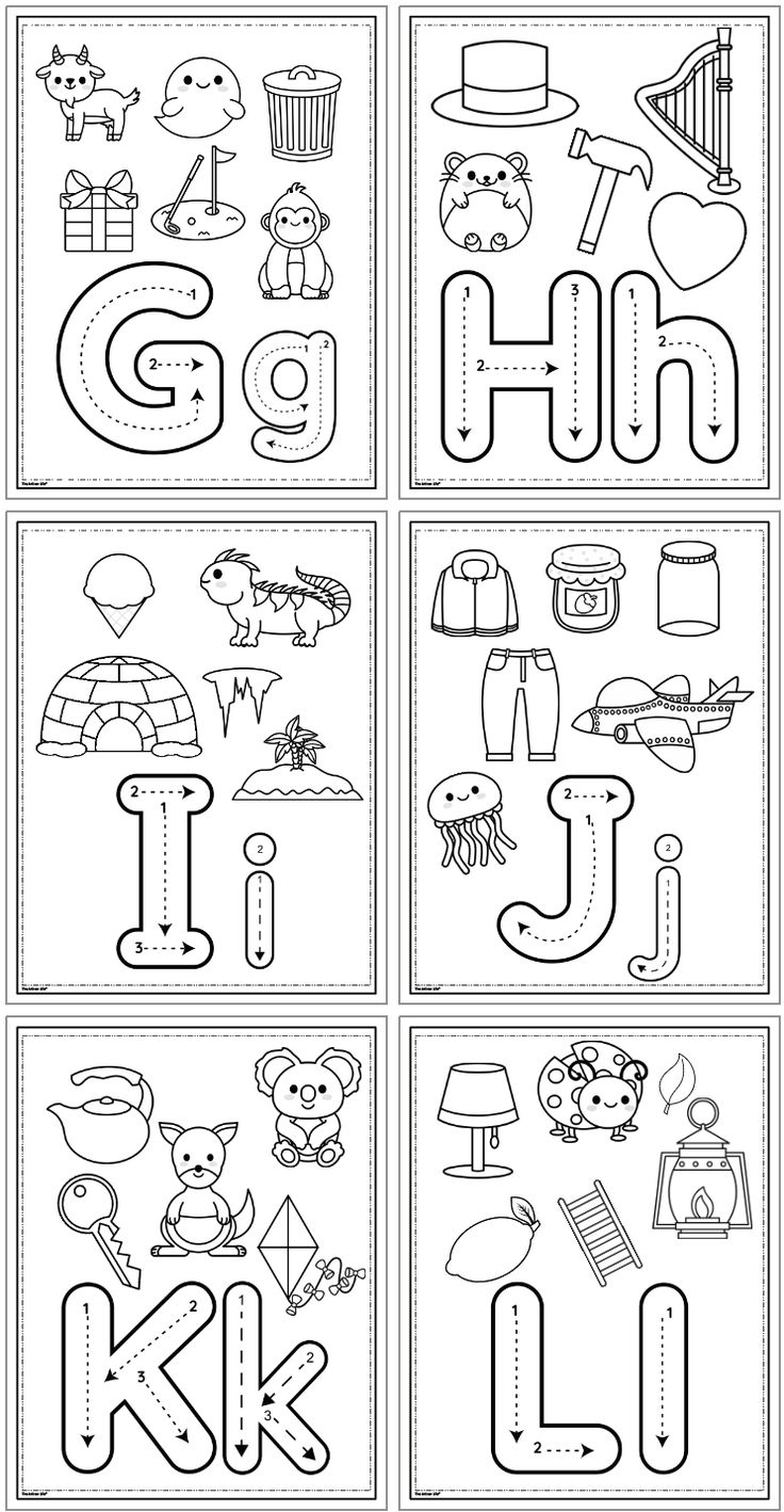 Alphabet Tracing And Coloring Worksheets