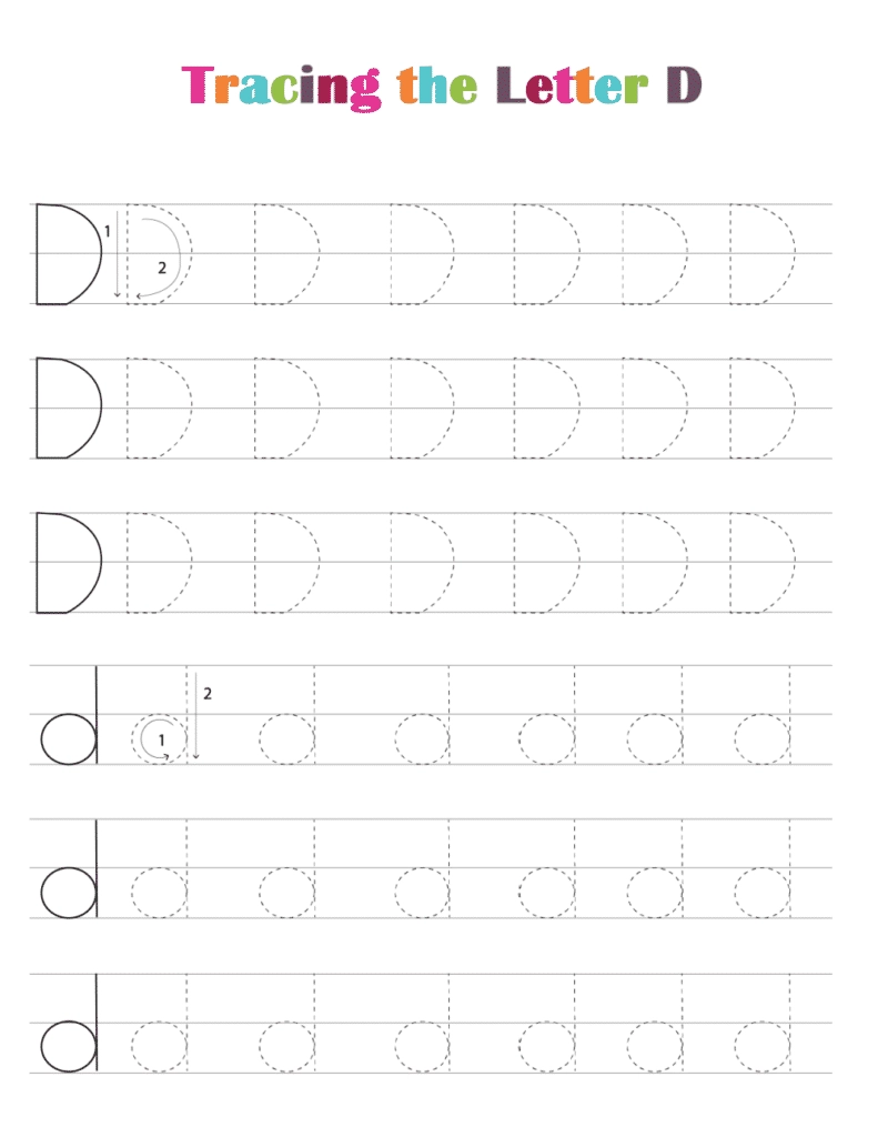 Free Printable Tracing Letter D