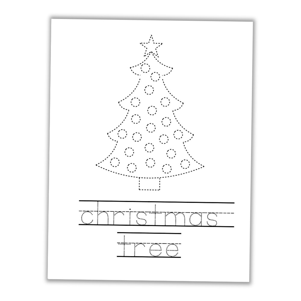 Free Printable Christmas Tracing Worksheets For Kids The Craft 