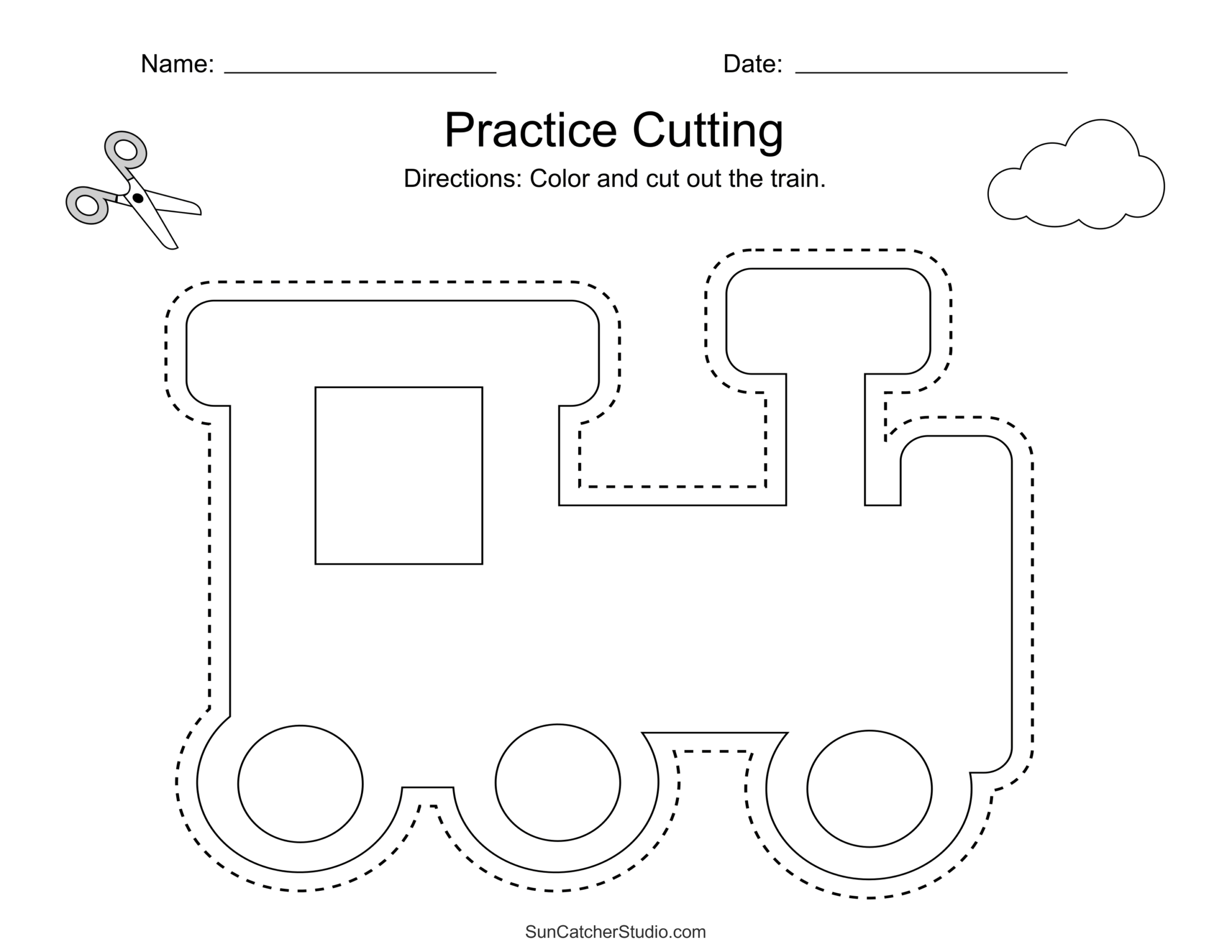 Free Printable Cutting Worksheets For Preschoolers Free 