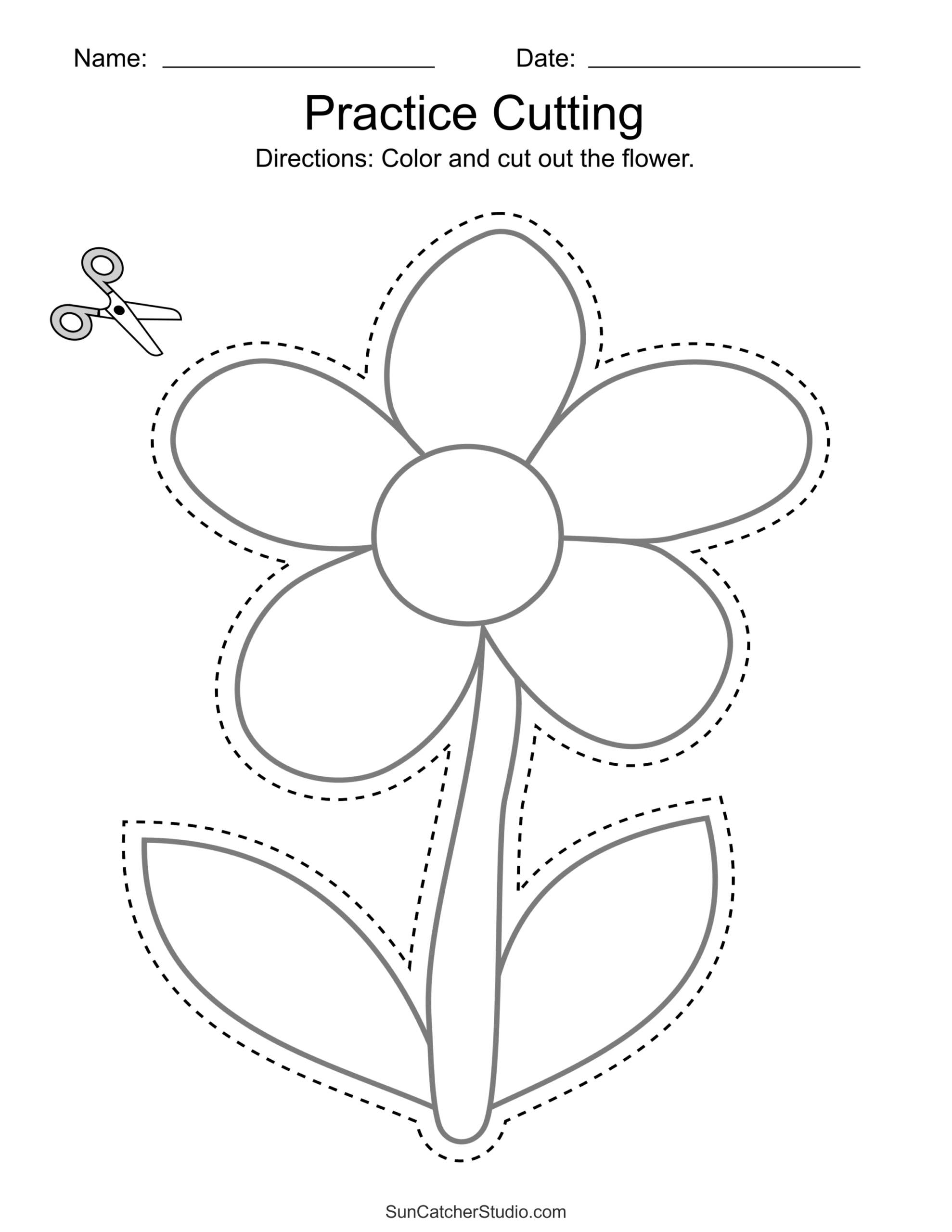 Cutting And Tracing Worksheets