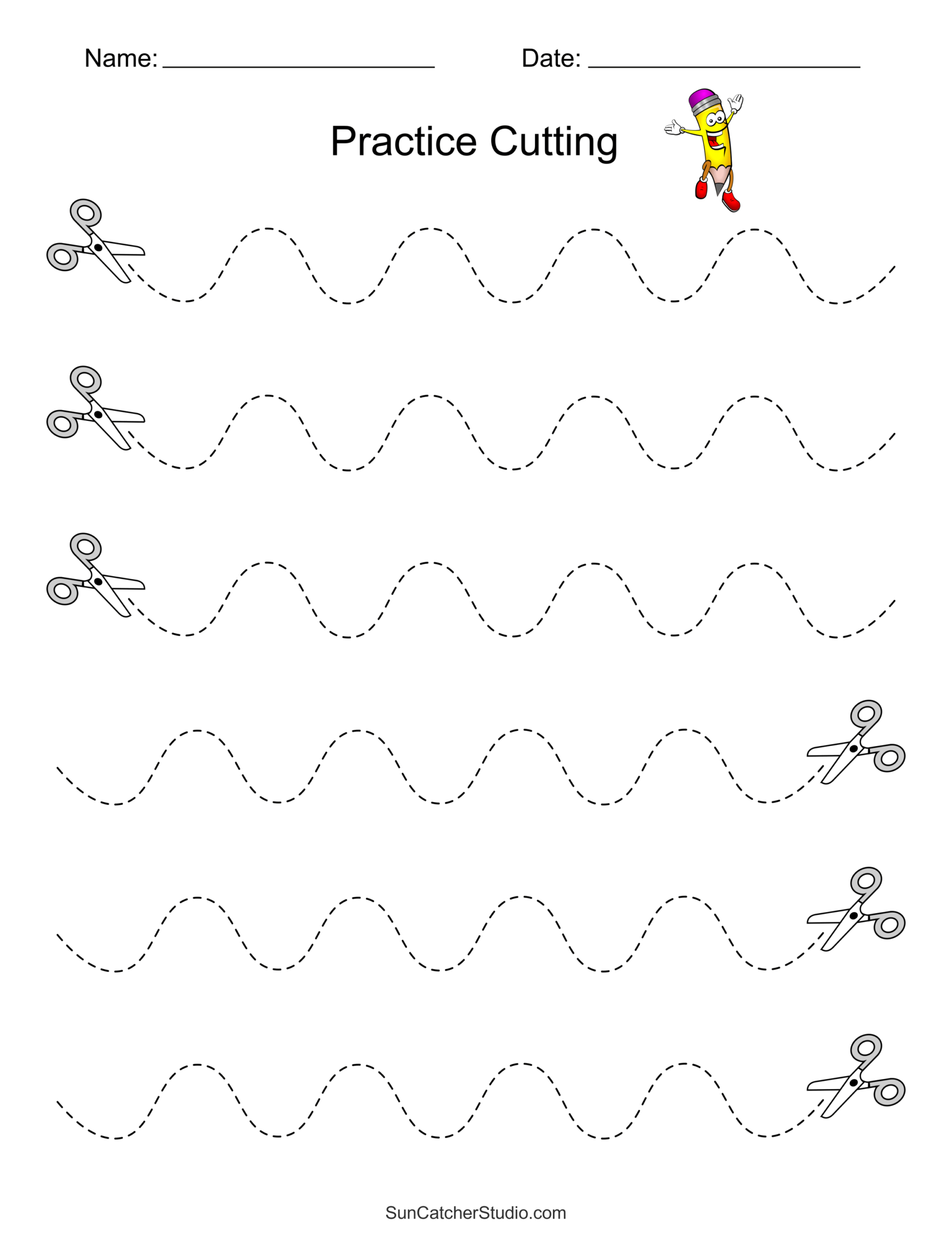 Free Printable Cutting Worksheets For Preschoolers Free 