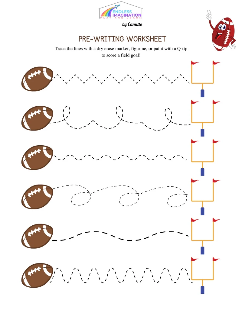 Free Pre Writing Tracing Worksheets