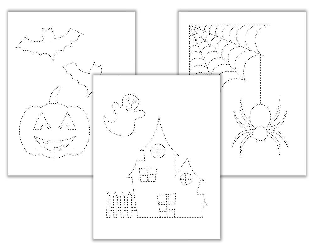 Free Printable Halloween Tracing Sheets Trace amp Color The 