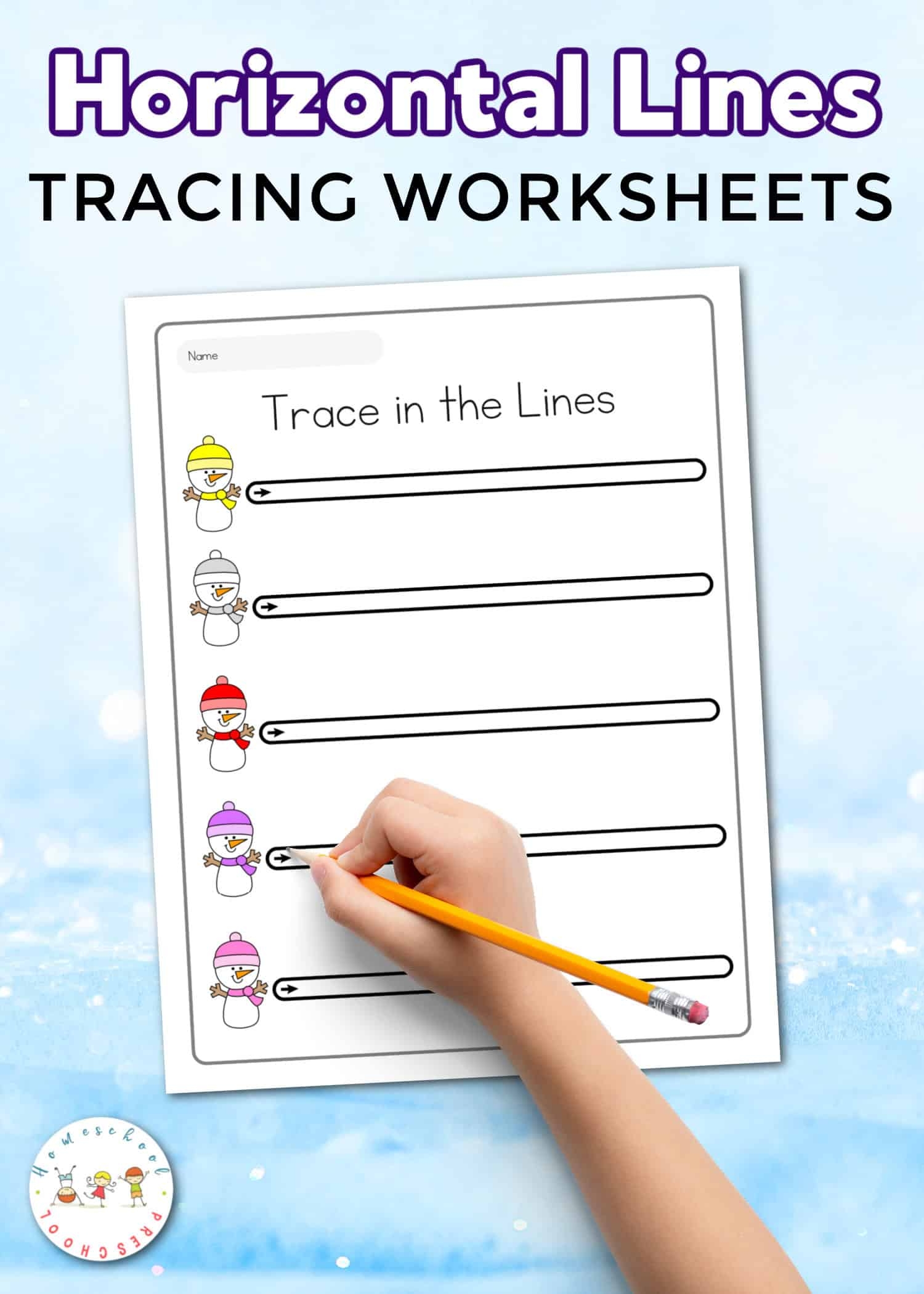 Free Printable Horizontal Lines Tracing Worksheets Free Printable Horizontal Lines Tracing Worksheets