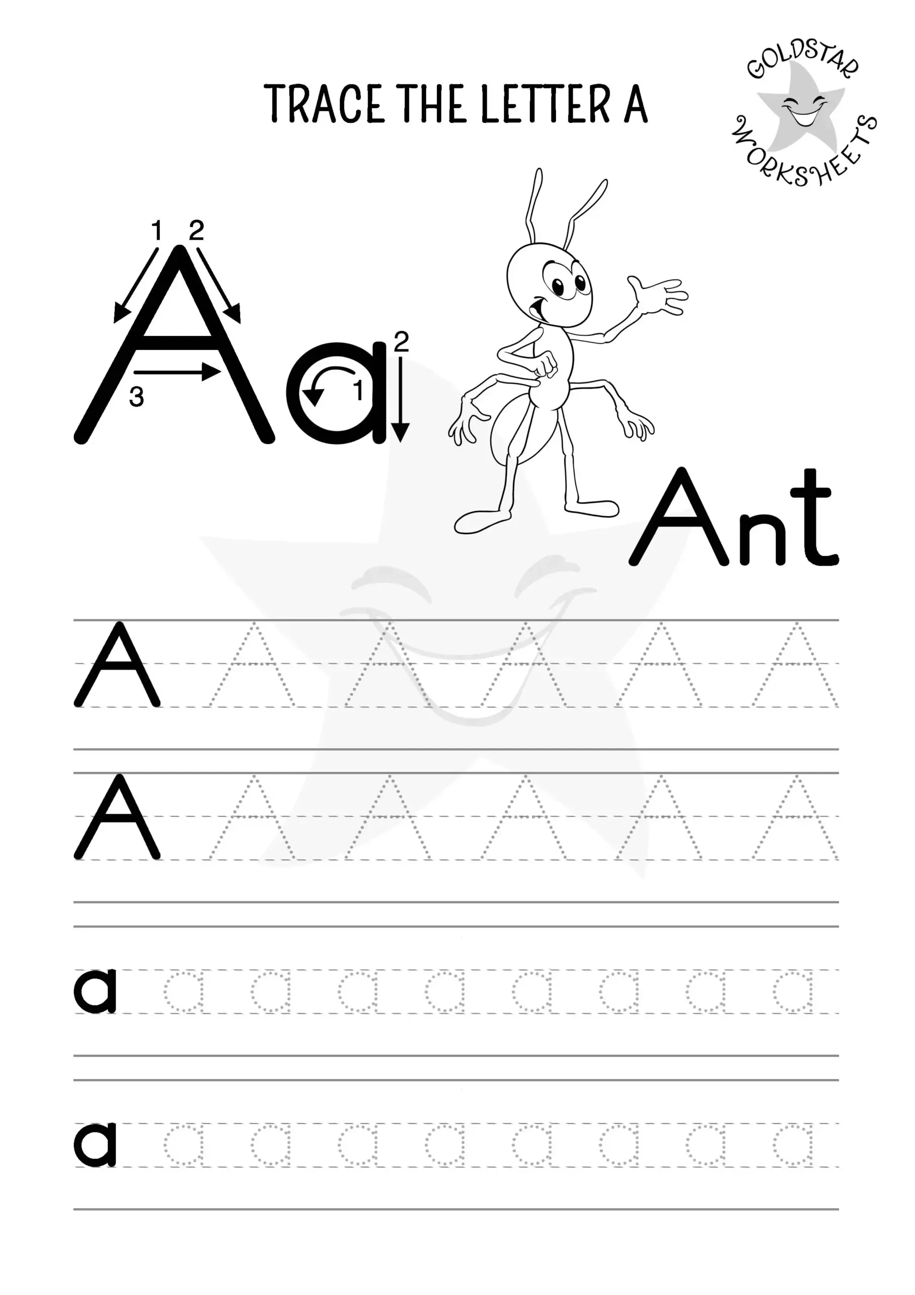 Letter Tracing Worksheets For Kindergarten Pdf